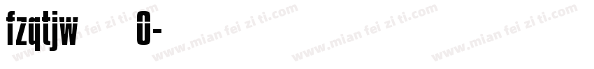 fzqtjw 角标 0字体转换